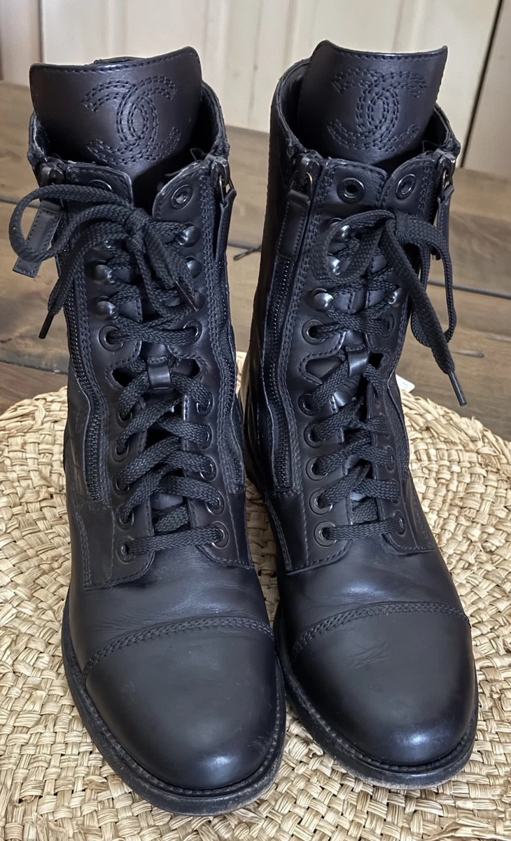 CHANEL Mid-Calf Biker Boots for Women for sale | eBay