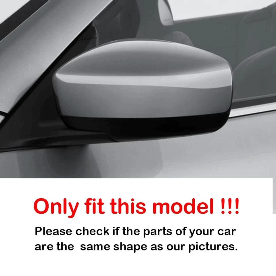 For Infiniti G25 G37 Q40 Q60 2009-2015 Gloss Black Sde Wing Mirror Cover Caps Foto 3 de 4