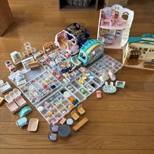 Sylvanian Families Furniture Set Lot Used Mixed Pieces Vintage Condition