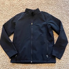 Sport Authority Youth XL Black Softshell Jacket Serenity Farms Horse Graphic