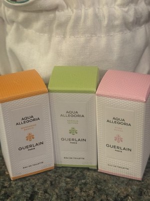 Guerlain Nerolia Vetiver Mandarin Basilic Mini Eau De Toilette Pouch~0.25 X3