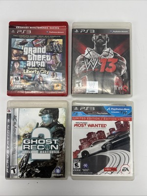 PS3 Game Lot Bundle Grand Theft Auto W13 Ghost Recon Need For Speed Most Wanted