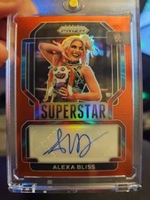 2022 Panini Prizm WWE (Red) Superstar Autograph Alexa Bliss /99