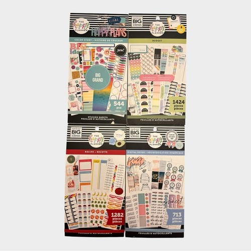 HAPPY PLANNER Sticker 4 Book Bundle - COLOR STORY/BUDGET/RECIPE/DIGITAL DETOX