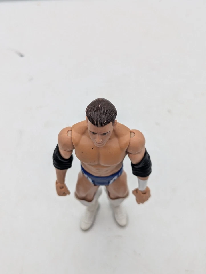 WWE MATTEL ALEX RILEY BATTLE PACK 13 WWF Wrestling Action Figure Blue White - Image 2 of 4