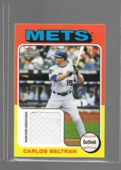 2011 Topps Lineage 1975 Mini Carlos Beltran Jersey Card #75R-CB Mets