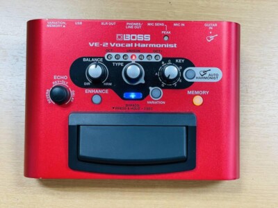 Boss VE-2 Vocal Harmonist Harmony Effektpedal Prozessor Reverb Echo GEBRAUCHT