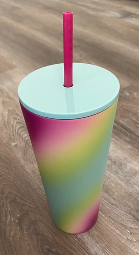 Starbucks ~ Neu mit Etikett Multicolor Gradient Metal 24oz Cold Cup ~ Becher ~ blau ~ NEU - Bild 10 von 15
