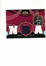 RUDY GAY 2006-7 TOPPS TRIPLE THREADS AUTHENTIC RED RELIC ROOKIE CARD #ed 33/36
