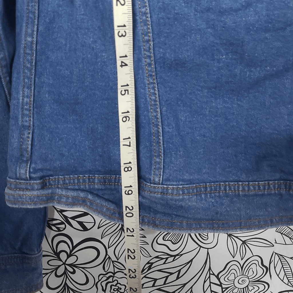 Universal thread X small denim jacket - image 4