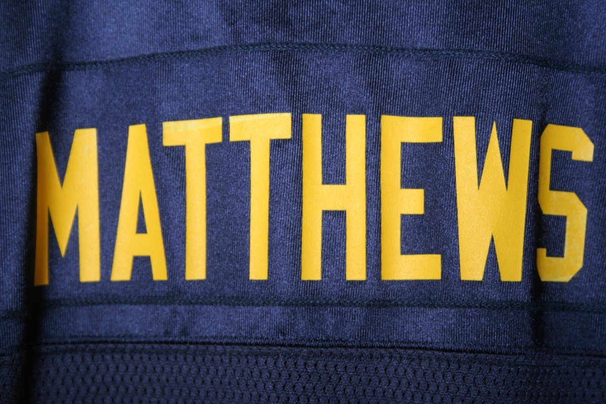 REEBOK Green Bay Packers Clay Matthews #52 Navy Blue