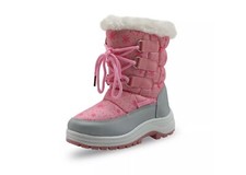 Winter Girls Mid-Calf Woolen Snow Boots Little Princess Outdoor Waterproof Boots
