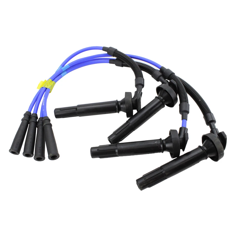 Juego de cables de bujía de silicona azul NGK para Baja Forester Impreza Legacy Outback Foto 2 de 4