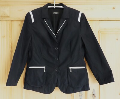 sportlicher Blazer mit Druckknöpfen, marineblau, Gr. 42, '' Basler -Weekend ''    