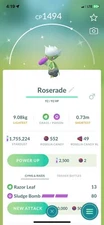 Shiny Roserade Pokémon, PoGo Trade *Read Description*Cheap,Safe and Fast