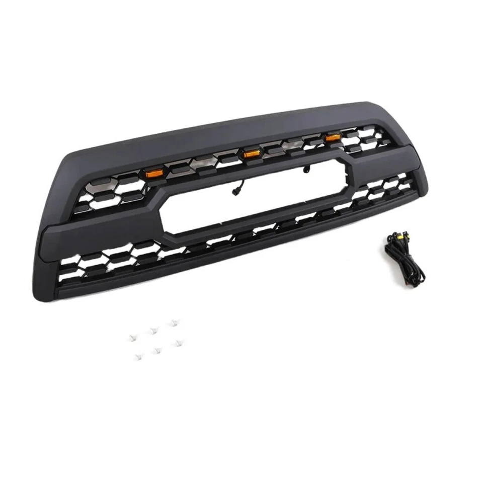 Matte Black Grille for 2006-2009 Toyota 4runner TRD Pro Style Grill with LEDs - Image 4 of 4