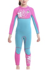 Brand New Youth Girls Wetsuit Thermal Flex Slinx Find SLINE Size L Blue Pink