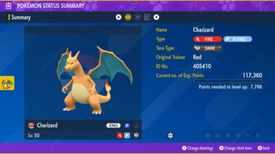  2023 Friede Dark Tera Charizard Event Untouched  | Pokemon Scarlet and Violet