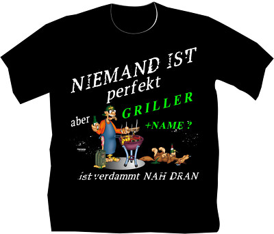 T-Shirt Shirt Grillen Geburtstag Perfekt Griller Meister Grillgott Grillshirt 11
