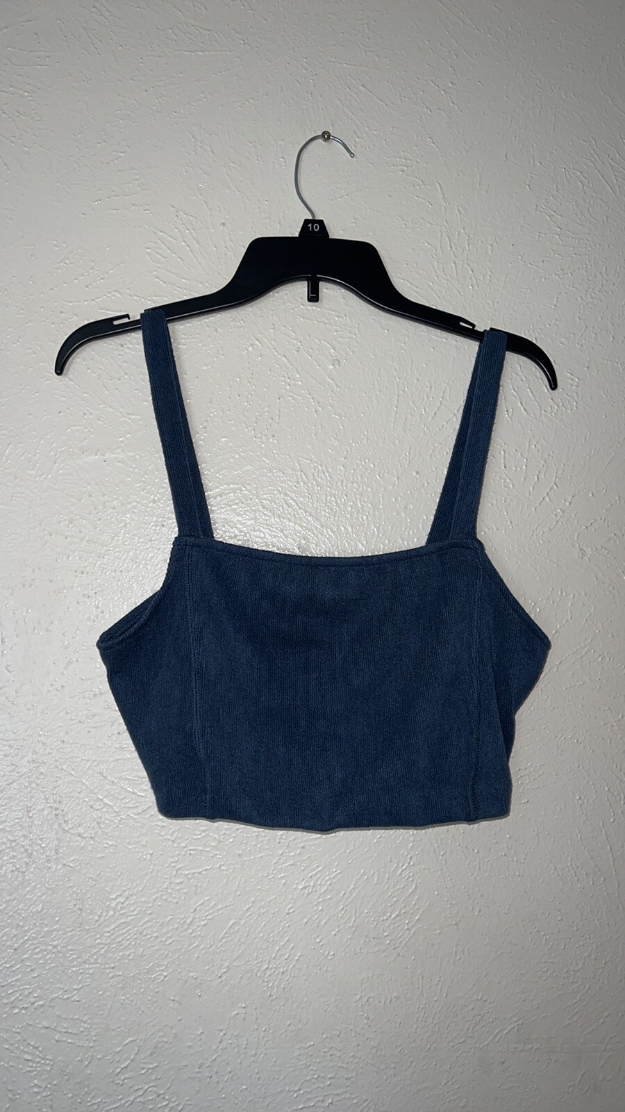 NWT Zara Women's Blue Ribbed Crop Top Size XL | eBay