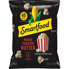 Smartfood MOVIE THEATER BUTTER Flavored Popcorn, 6.25 oz 45 Calories / Cup