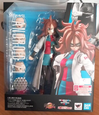 S.H FIGUARTS DRAGON BALL FIGHTER Z A-21 ANDROIDE 21 LAB COAT VER.   15 CM