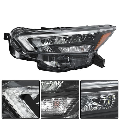 Headlight Replacement Chrome For 2020-2021 Nissan Versa Left Side Clear Lens LED - Picture 4 of 11