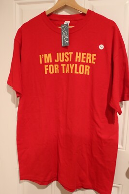 NEW Taylor Swift 'Here For Taylor' Red Tee - Size Large