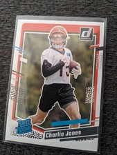 2023 Donruss NFL Charlie Jones 317 Rated Rookie BASE Card - Bengals