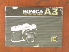 KONICA AUTOREFLEX A3 INSTRUCTION BOOK/77933