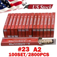 100Sets Denture 23 Shade A2 Acrylic Resin Full Set Teeth Upper Lower Dental HOT