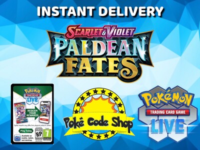 PALDEAN FATES LIVE CODES Pokemon Booster Online Code SOFORT QR EMAIL VERSAND