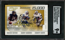2001 QUANTUM LEAF MILESTONES SANDERS AUTO/SMITH AUTO/PAYTON SGC 9 #D/25 [S170]