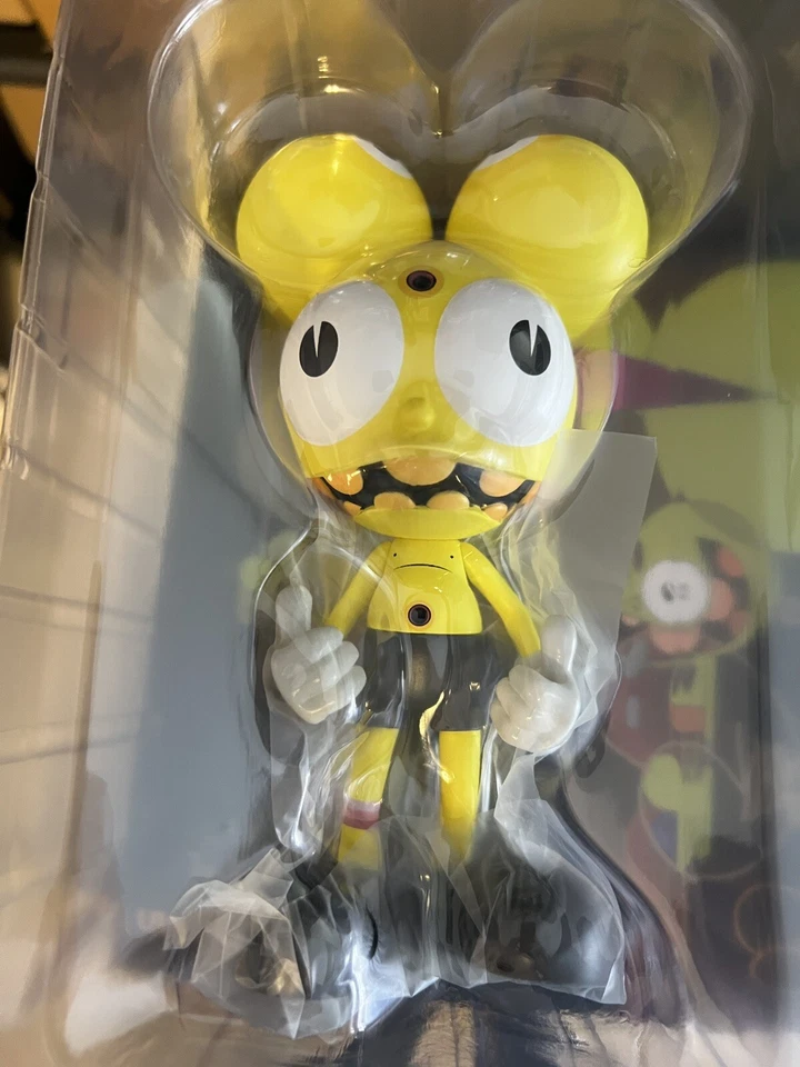 Figura Dalek Space Monkey firmada prueba de artista 2020 UVD Toys amarillo brillante 20/45 Foto 3 de 4