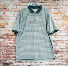 🔥 Linksoul John Ashworth & Co. Striped Polo Shirt Men's XL Casual