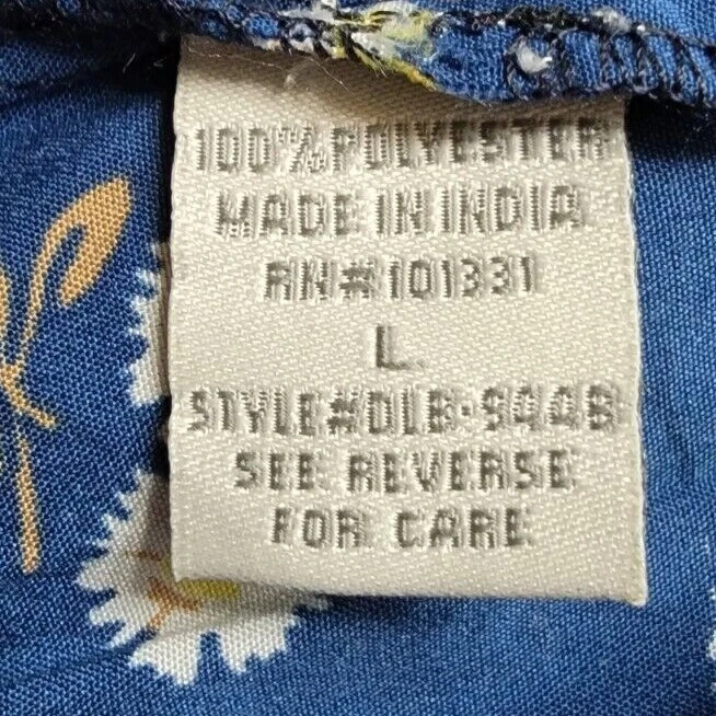 Pantalones Cortos Charlotte Russe Mujer Talla L Grande Azul Amarillo Blanco Marrón Floral NUEVO Foto 3 de 4