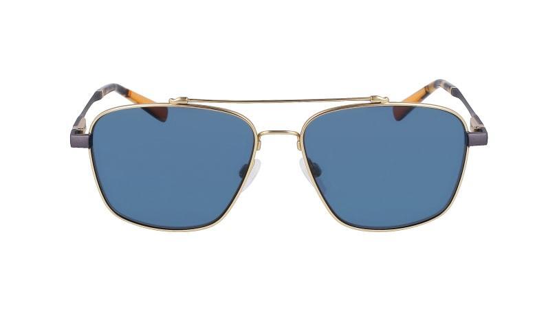New SHINOLA by Flexon SH-2100S 718 Gold & Gunmetal Sunglasses w/ Blue Lens 59mm New SHINOLA by Flexon SH-2100S 718 Gold & | Mercari main image 4