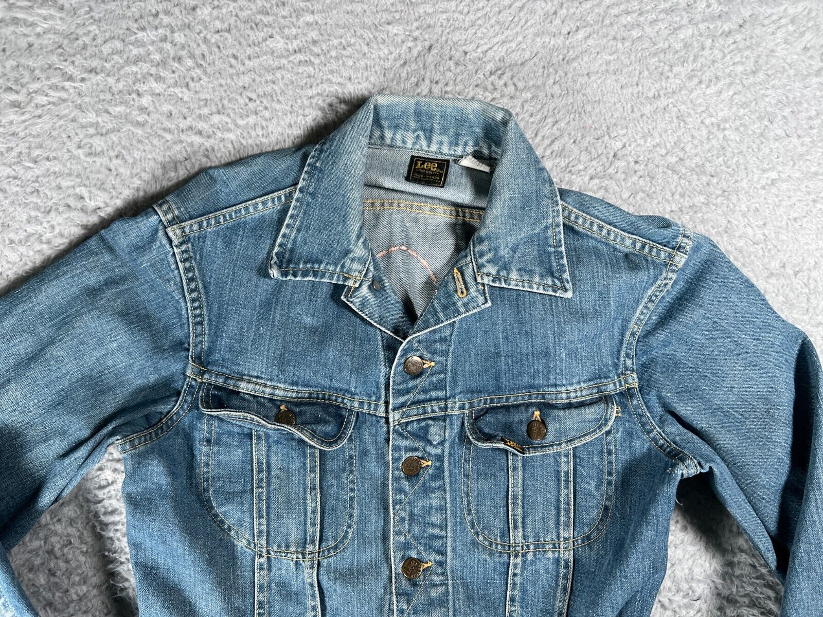 Lee Jacket Mens Medium Blue Denim 70's Union Made… - image 8