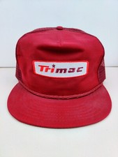 Vtg USA MADE Trimac Transportation Patch Trucker Hat Snapback Cap Vintage New...