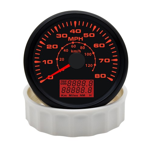 85mm Digital GPS Speedometer Gauge 0-80MPH 0-120Km/h Odometer For Car Boat Truck - Picture 13 of 18
