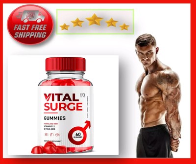 Vital Surge Male Gummies, Vital Surge Testo Support Gummys Performance (1 Pack)