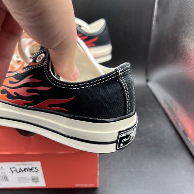 Converse Archive Print Chuck 70 FLAMES 167813C Black/Enamel MENS
