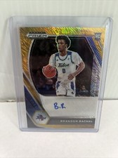 #4/10 (ONLY 10) 2021 PRIZM GOLD SHIMMER AUTO AUTOGRAPH BRANDON RACHAL RC TULSA
