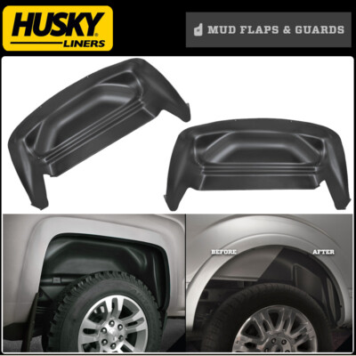 #ad Husky Liners 79001 Rear Wheel Well Guards for Chevrolet Silverado GMC Sierra $169.99