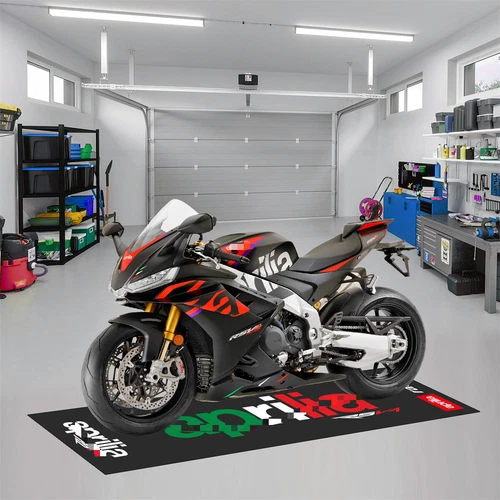 220x80cm Motorcycle Garage Carpet Mat for Aprilia Racing Anti-slip Mat Workshop - Bild 4 von 7
