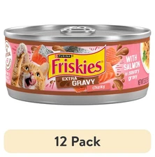 Friskies Extra Gravy Chunky, Soft Salmon, Wet Cat Food, 5.5 oz Can