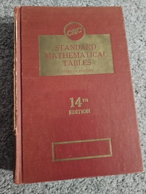 CRC Standard Mathematical Tables: Student Edition [14th Edition · 1965]