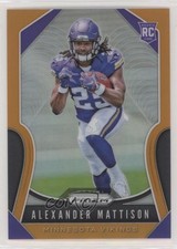 2019 Panini Prizm Rookies Orange Prizm 82/249 Alexander Mattison #331 s3g