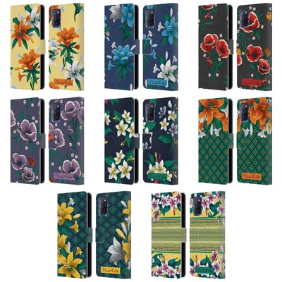 OFFICIAL FRIDA KAHLO FLOWERS LEATHER BOOK WALLET CASE COVER FOR OPPO PHONES