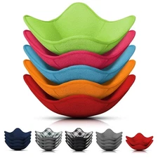 5 Pcs Bowl Holders for Hot Food – Five-Color Microwave Bowl Holder (7.5"x7.5"...